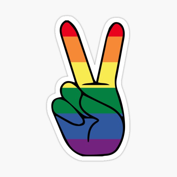 Cool Peace Sign Stickers.