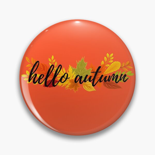 Item preview, Hello Autumn 3 Fall Time Autumn Leaves designed and sold by EndlessDoodles.