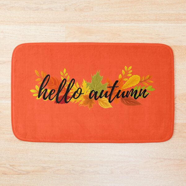 Item preview, Hello Autumn 3 Fall Time Autumn Leaves designed and sold by EndlessDoodles.