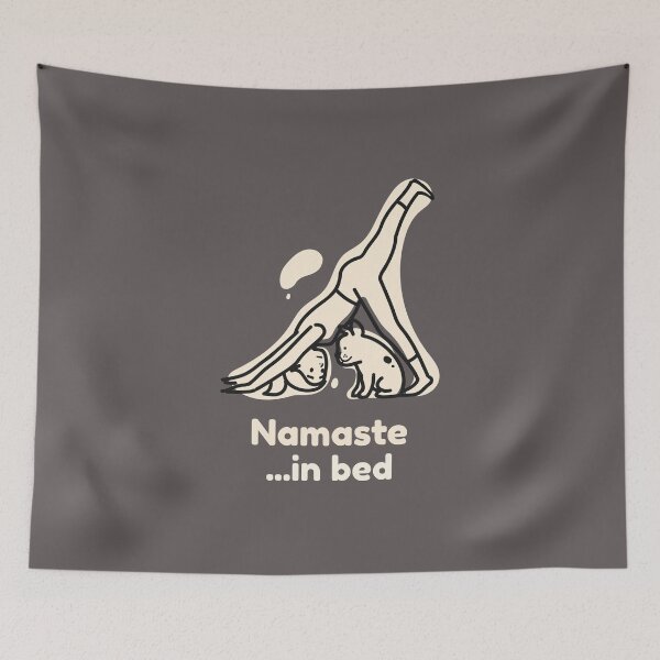 Item preview, Namaste in Bed with dog designed and sold by art-fox.