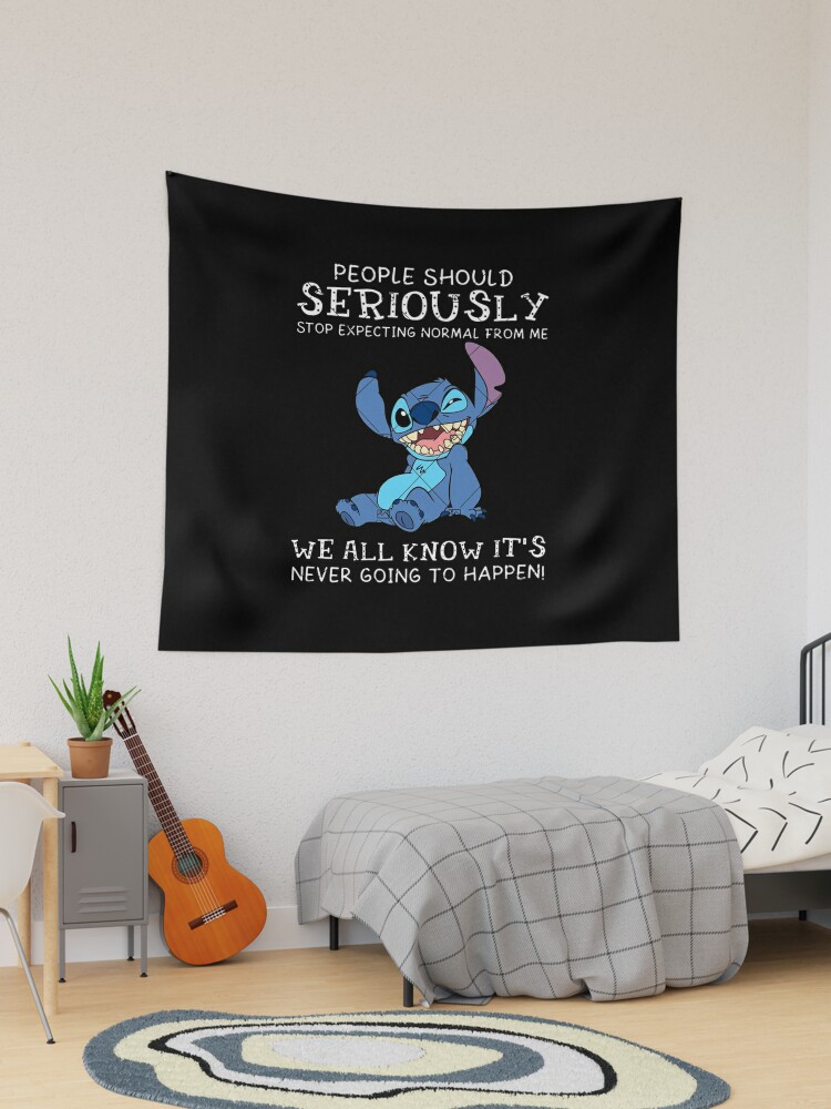 Lilo & Stitch Decor Tapestry Cartoon Design Print Wall Art Tapestries for  Bedroom Dorm Living Room Birthday Gift for friends 