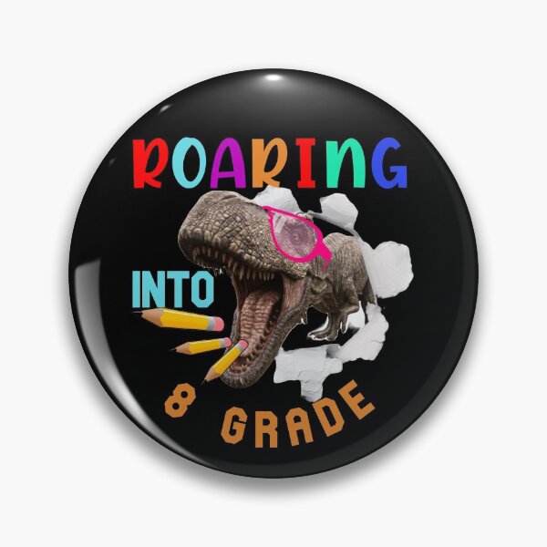 Item preview, Roaring into 8th Grade-Dinosaur Pink Glasses-Backtoschool designed and sold by DiensDesign.