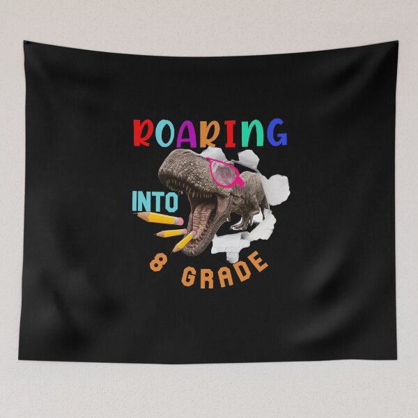 Item preview, Roaring into 8th Grade-Dinosaur Pink Glasses-Backtoschool designed and sold by DiensDesign.