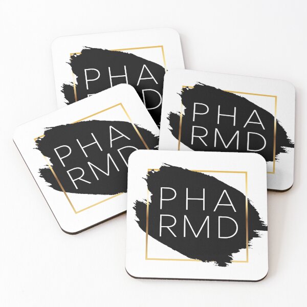 Item preview, PHARMD Pharmacist Vers. 1 Unique, Minimalist Pharmacy Acronym, Abstract Black and White Modern Preppy designed and sold by PeriodicLabel.