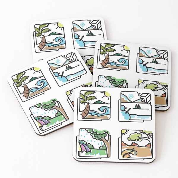 Item preview, The four seasons icons designed and sold by ninebannok.