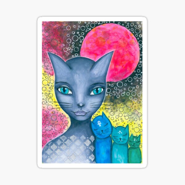 Bastet Cat Godess Sticker