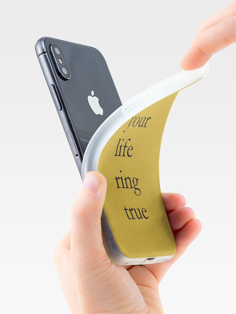 Alternate view of Let Your Life Ring True iPhone Case