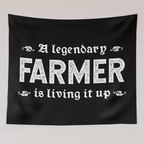 Item preview, A Legendary Farmer Is Living It Up designed and sold by TimespunThreads.
