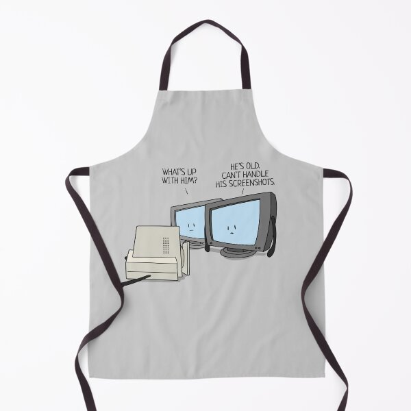 Item preview, Can't Handle the Screenshots Old Computer Geek designed and sold by Nerd Shizzle.