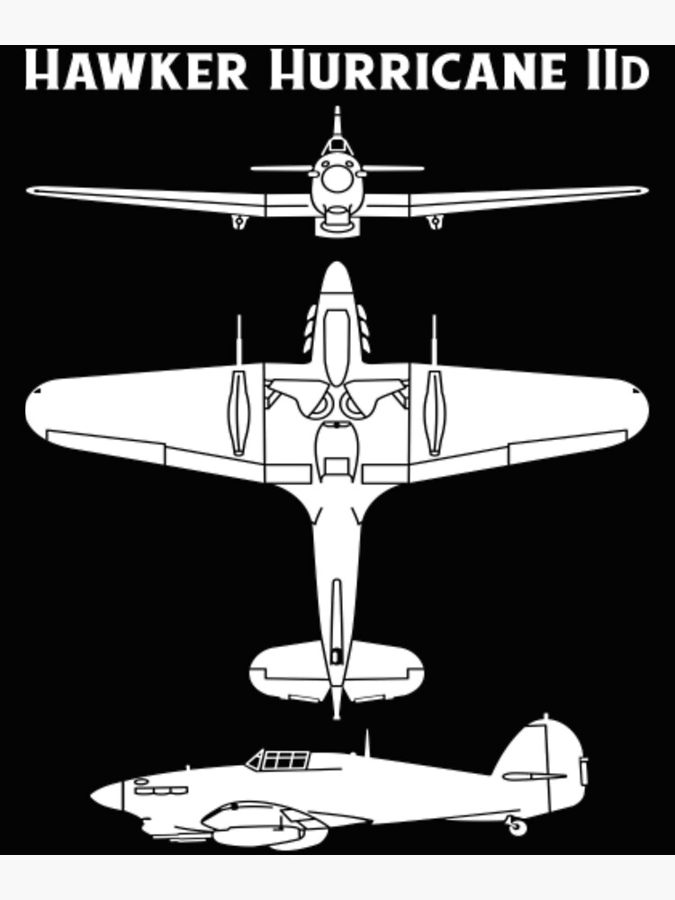 "Hawker Hurricane Iid British Wwii Fighter Plane Gi" Art Print for Sale