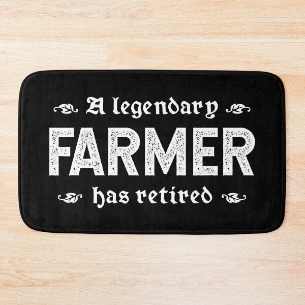 Item preview, A Legendary Farmer Has Retired designed and sold by TimespunThreads.