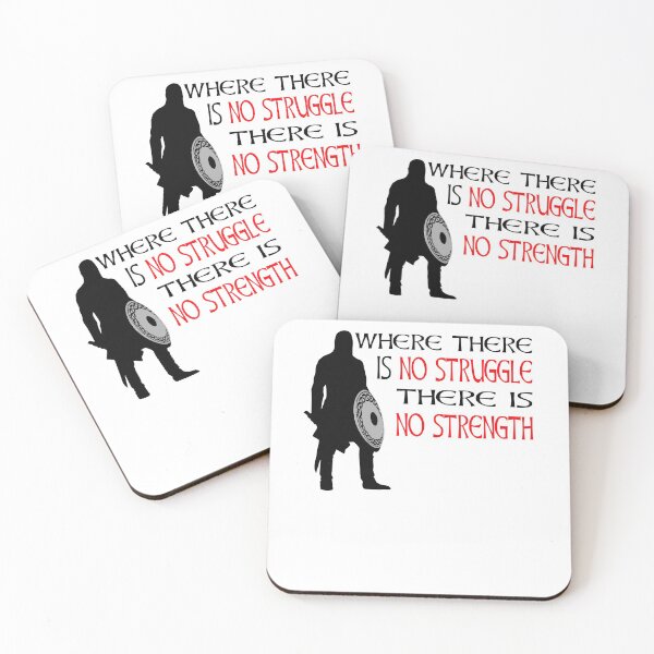 Item preview, Where There Is No Struggle There Is No Strength Viking Warrior Motivation designed and sold by Midgardr.