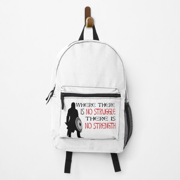 Item preview, Where There Is No Struggle There Is No Strength Viking Warrior Motivation designed and sold by Midgardr.