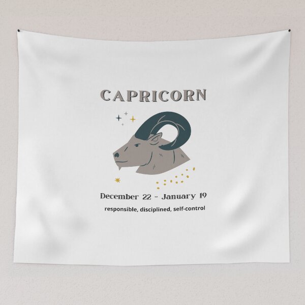 Item preview, Capricorn Star Sign designed and sold by TeeChest.