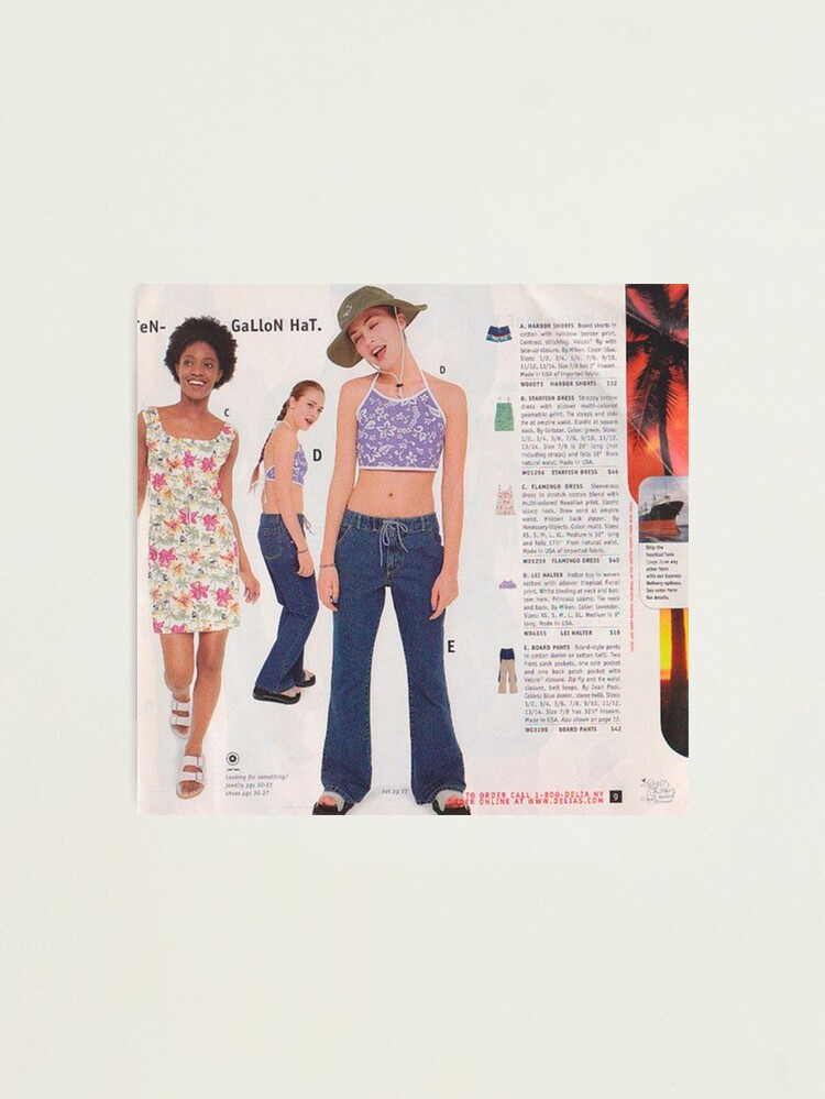 90s magazines fashion poster Photographic Print for Sale by