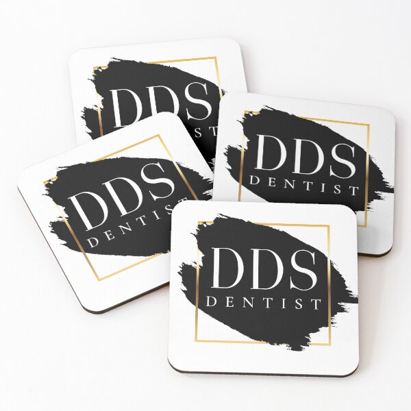 Item preview, DDS Dentist Vers. 1 Unique, Minimalist Acronym, Abstract Black and White Modern Preppy designed and sold by PeriodicLabel.