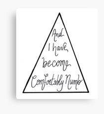Comfortably Numb - Pink Floyd Canvas Print