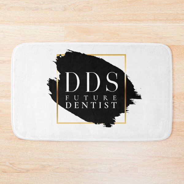 Item preview, DDS Future Dentist Vers. 1 Unique, Minimalist Dentistry Acronym, Abstract Black White Paint Brush Stroke, Modern Preppy designed and sold by PeriodicLabel.