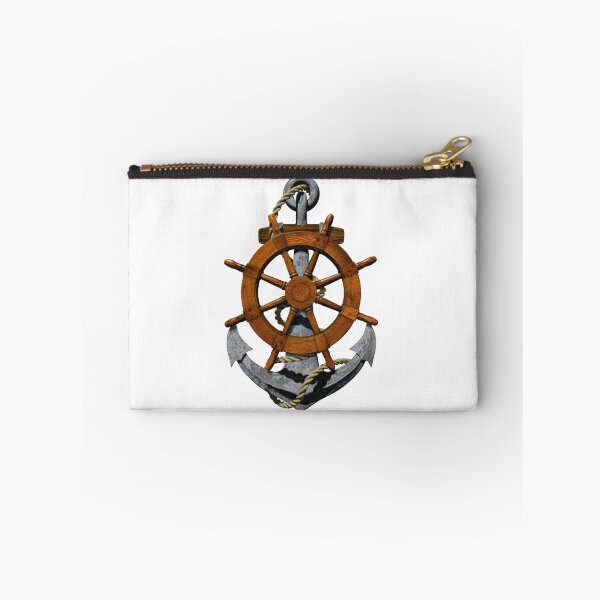 Item preview, Nautical Ships Wheel And Anchor designed and sold by BailoutIsland.