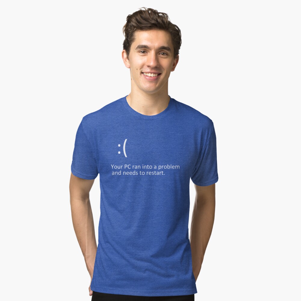 bluescreen tshirt