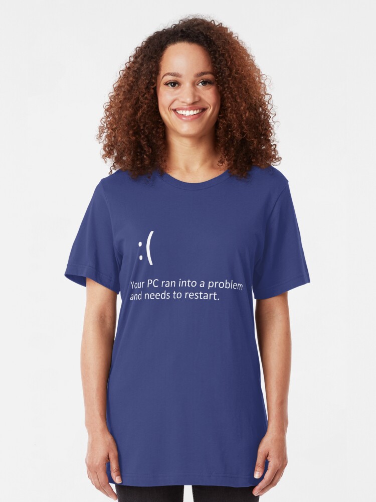 blue screen t shirt