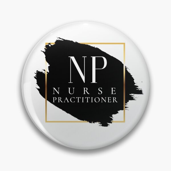 Item preview, NP Nurse Practitioner Vers. 1 Unique, Minimalist Acronym, Abstract Black and White Modern Preppy designed and sold by PeriodicLabel.