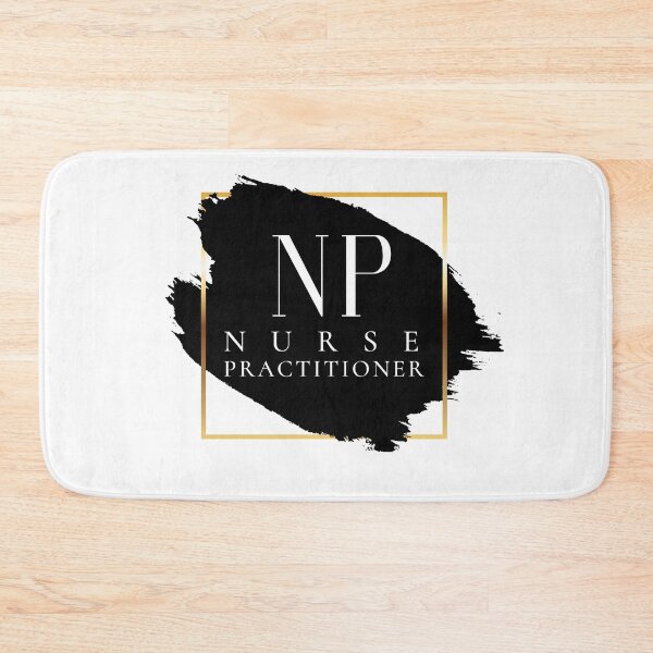 Item preview, NP Nurse Practitioner Vers. 1 Unique, Minimalist Acronym, Abstract Black and White Modern Preppy designed and sold by PeriodicLabel.