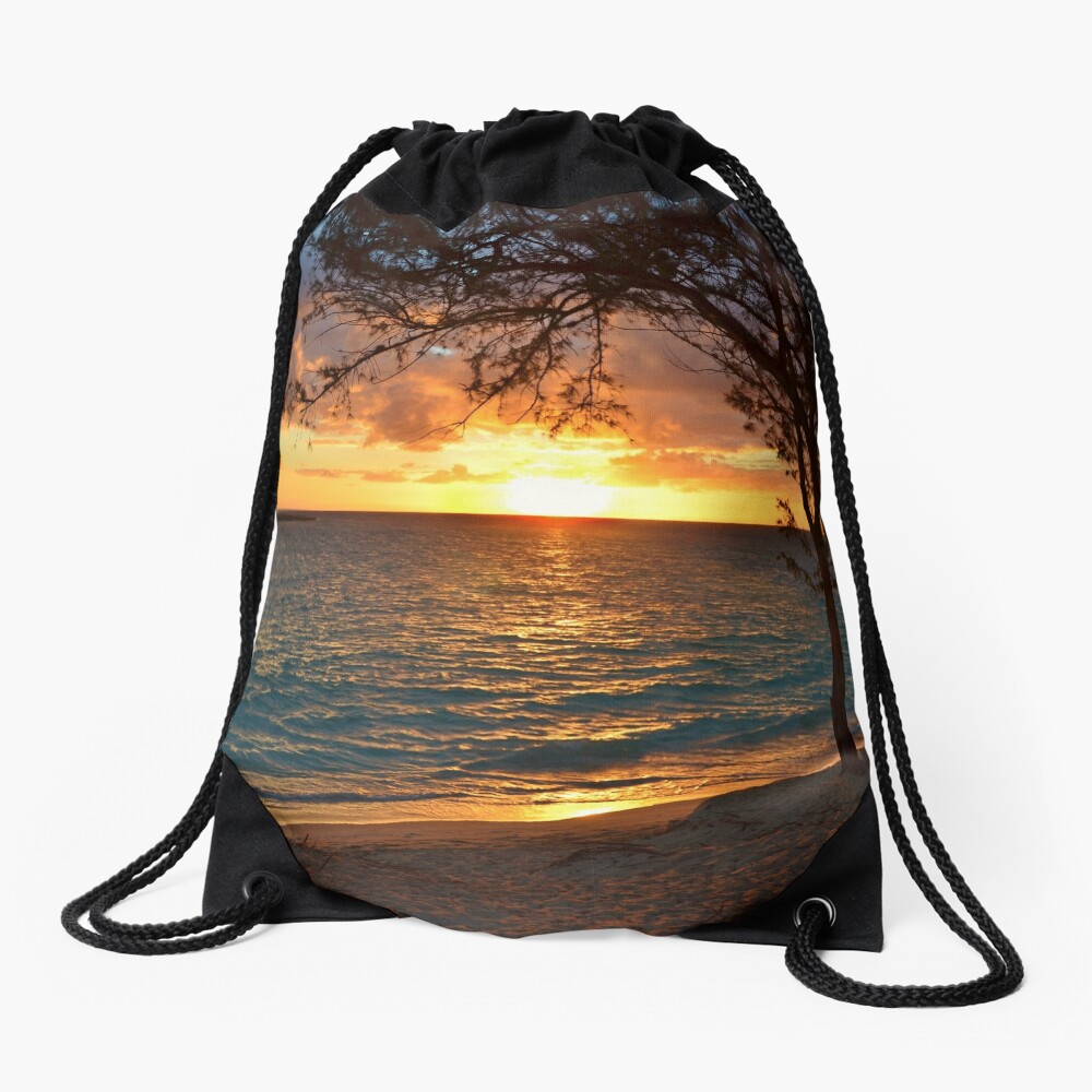 Sunrise at Kailua Beach Drawstring Bag