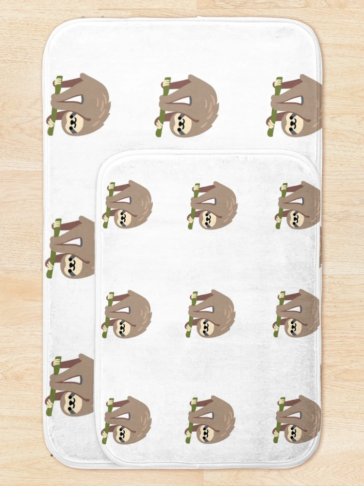 Thumbnail 5 of 6, Bath Mat, Sloth Pattern designed and sold by PSheekey.