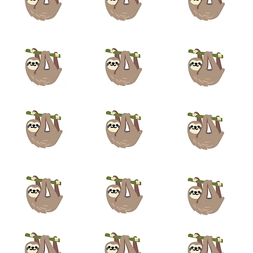Artwork thumbnail, Sloth Pattern by PSheekey