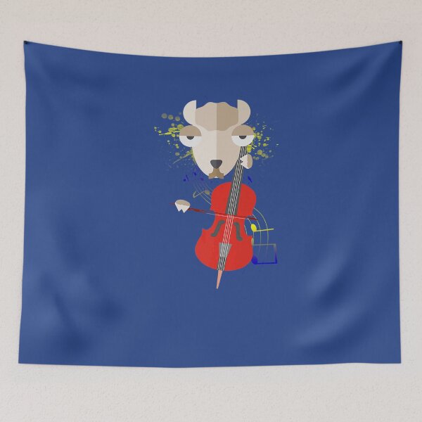 Item preview, Alpaca Playing Cello Music Classical Orchestra designed and sold by FullThrottleLif.