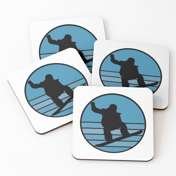Item preview, Vintage Snowboarding Blue Sunset Boarder In Snow designed and sold by 74ninetees.