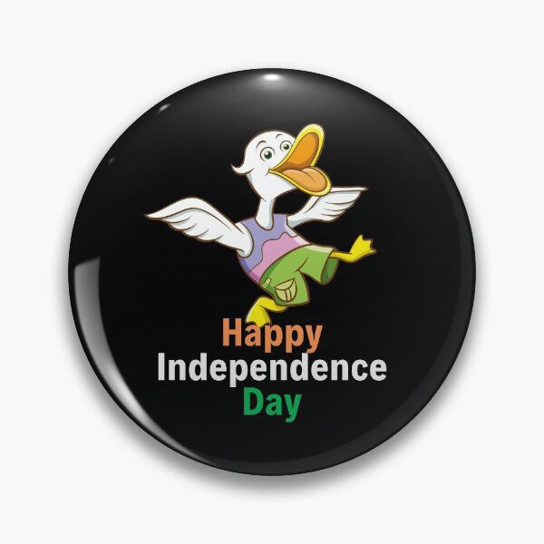 Item preview, Duck celebrating independence day black background designed and sold by GlobalHunt.