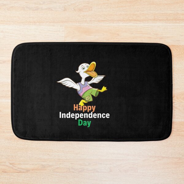 Item preview, Duck celebrating independence day black background designed and sold by GlobalHunt.