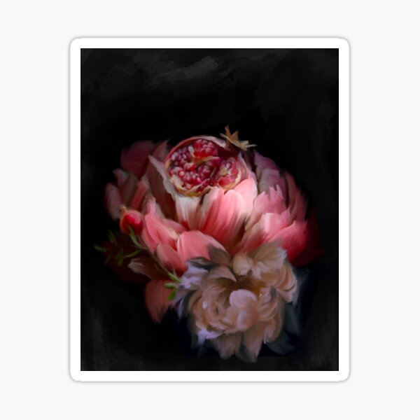 Item preview, Pomegranate and Peonies  designed and sold by Sarah Hatcher.