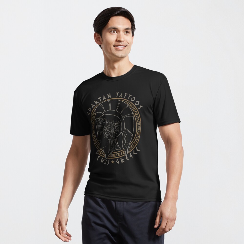 Spartan Warrior, Tattoo Studio Design, Patras, Greek, Tattoo Shirt, Sparta  Essential T-Shirt for Sale by ProverbialDZN