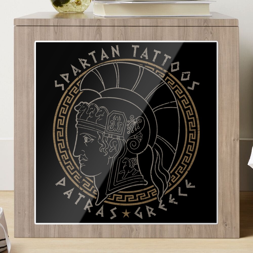 Spartan Warrior, Tattoo Studio Design, Patras, Greek, Tattoo Shirt, Sparta  Essential T-Shirt for Sale by ProverbialDZN