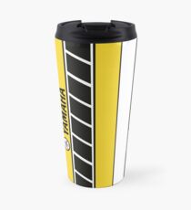 Team Yamaha Schwarz und Gelb Thermobecher