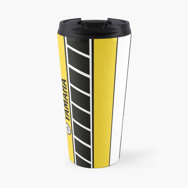 Team Yamaha Black and Yellow Travel Mug