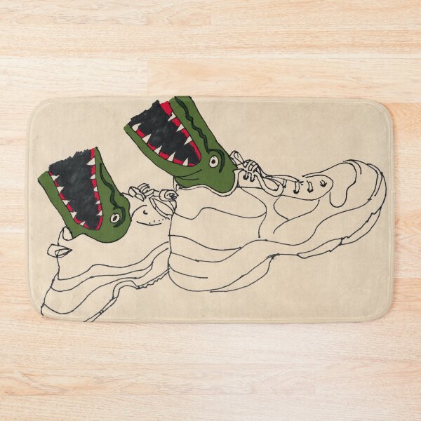 Item preview, Colored Crocodile socks in sneakers. designed and sold by Jenea Kaitaz Art.