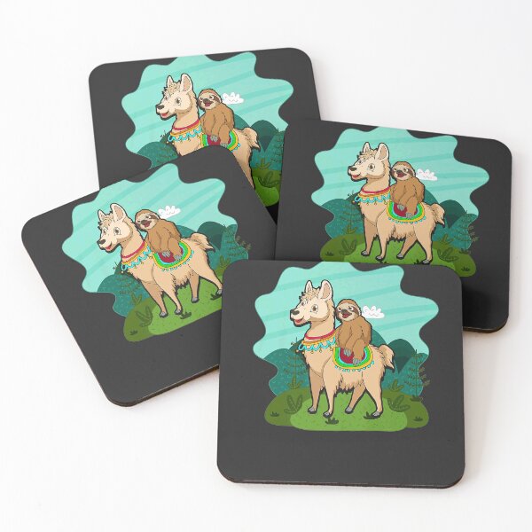 Item preview, Sloth Riding Llama Alpaca designed and sold by FullThrottleLif.
