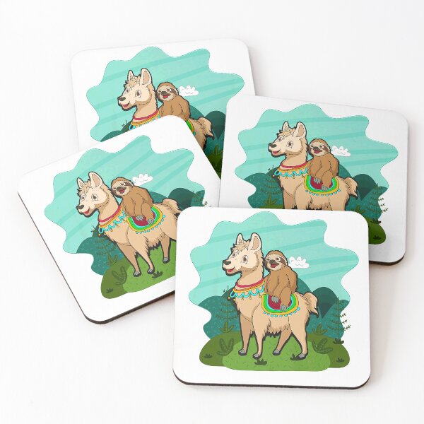 Item preview, Sloth Riding Llama Alpaca designed and sold by FullThrottleLif.