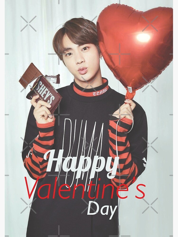 BTS inspired Valentine's Day greeting card - Jin