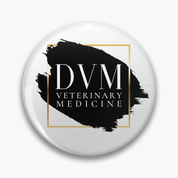 Item preview, DVM Veterinary Medicine Vers. 1 Unique, Minimalist Square Typography Acronym, Abstract Black and White Modern Preppy designed and sold by PeriodicLabel.