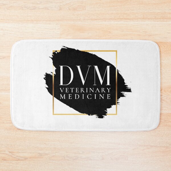 Item preview, DVM Veterinary Medicine Vers. 1 Unique, Minimalist Square Typography Acronym, Abstract Black and White Modern Preppy designed and sold by PeriodicLabel.