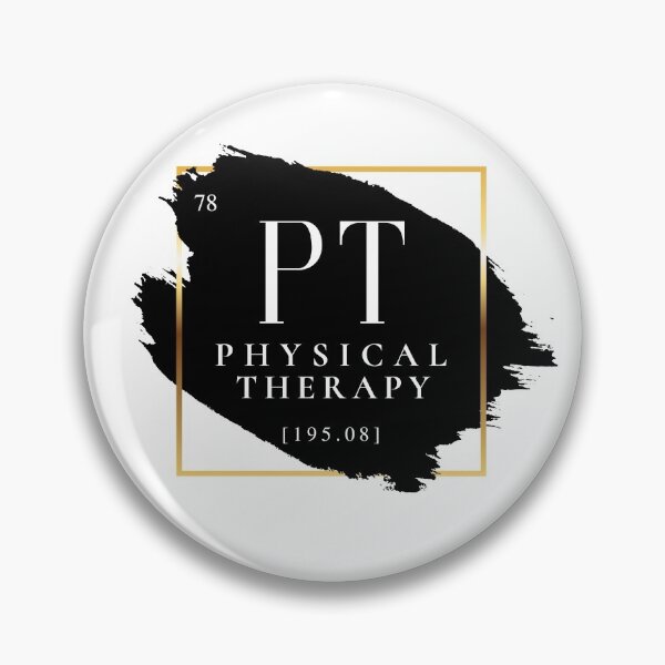 Item preview, PT Physical Therapy Vers. 1 Unique, Minimalist Periodic Table Acronym, Abstract Black and White Modern Preppy designed and sold by PeriodicLabel.