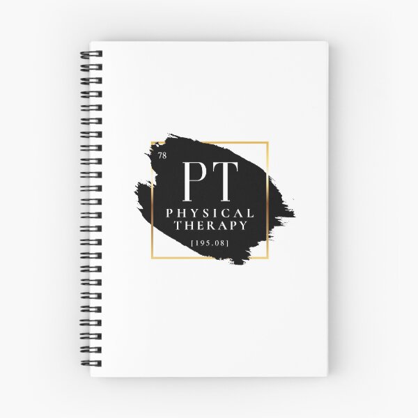 Item preview, PT Physical Therapy Vers. 1 Unique, Minimalist Periodic Table Acronym, Abstract Black and White Modern Preppy designed and sold by PeriodicLabel.