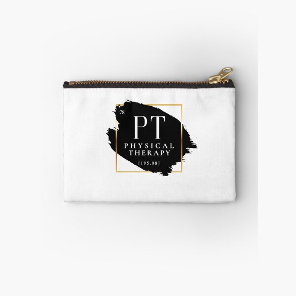 Item preview, PT Physical Therapy Vers. 1 Unique, Minimalist Periodic Table Acronym, Abstract Black and White Modern Preppy designed and sold by PeriodicLabel.