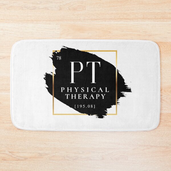 Item preview, PT Physical Therapy Vers. 1 Unique, Minimalist Periodic Table Acronym, Abstract Black and White Modern Preppy designed and sold by PeriodicLabel.