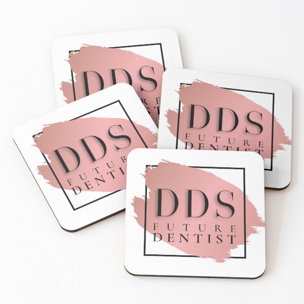 Item preview, DDS Future Dentist Vers. 2 Unique, Minimalist Square Typography Acronym, Pink Abstract, Modern Preppy Rose Gold designed and sold by PeriodicLabel.